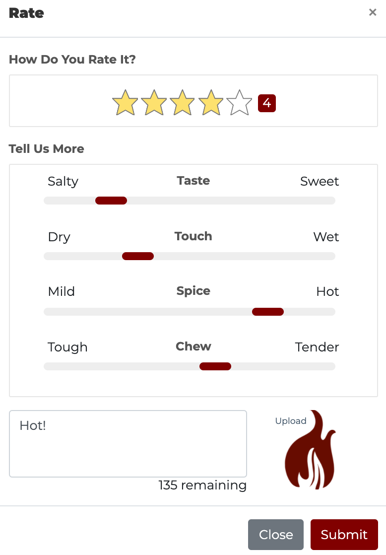 Rating System Explained Post search, rate and